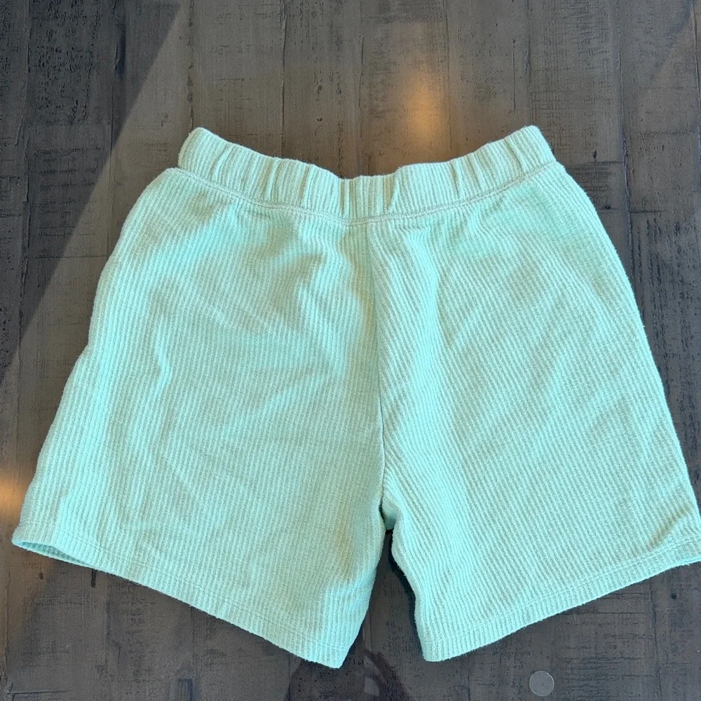 Victoria's Secret PINK Ribbed Shorts in Green & Blue Womens Size XS. 100% Cotton